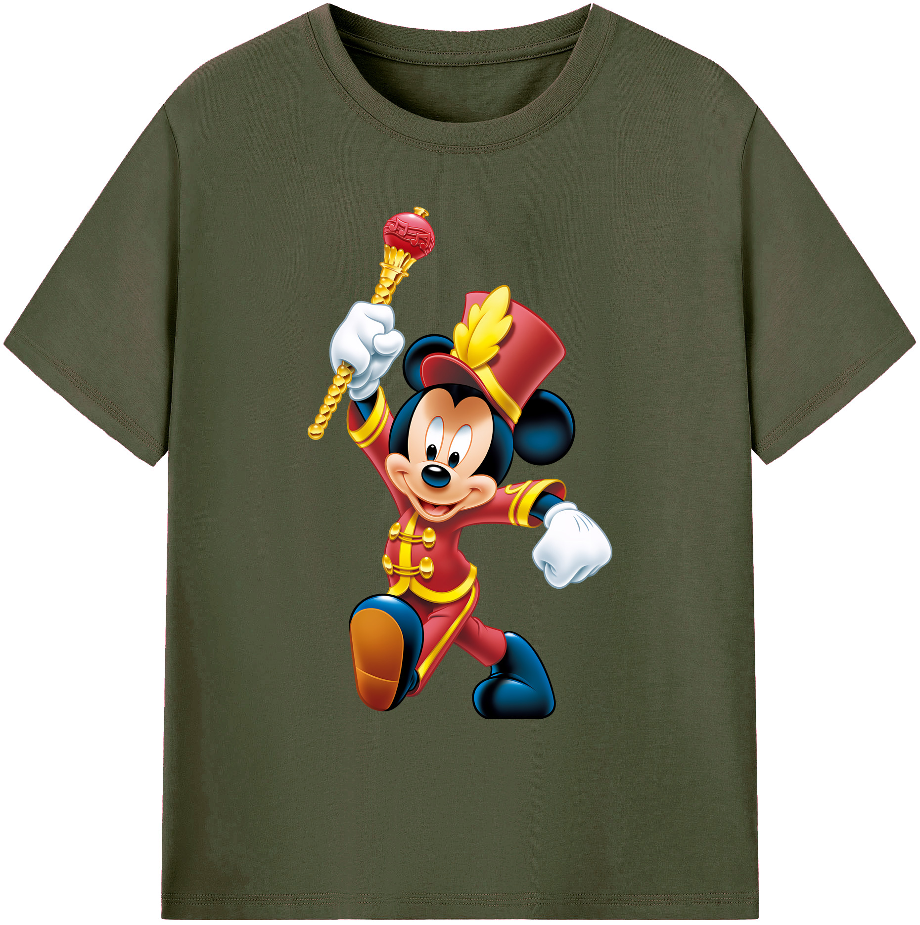 ミッキーマウス Mickey Mouse 綿100％ メンズ半袖Tシャツ｜肌触りやわらか＆通気性
